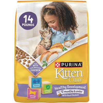 Purina Cat Chow Kitten Food Healthy Development with Real Chicken Dry Kitten Food 14 lb.