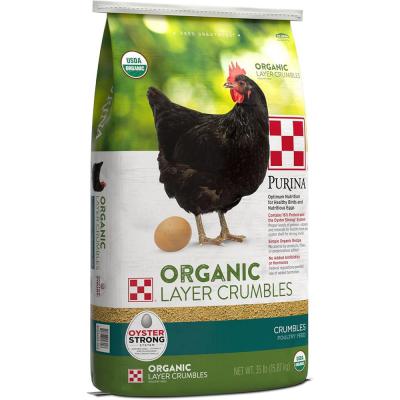 Purina Organic Layer Crumbles Chicken Feed 35 lb.