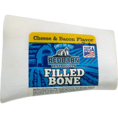 Redbarn Filled Bone Cheese & Bacon Small 3.5 oz.