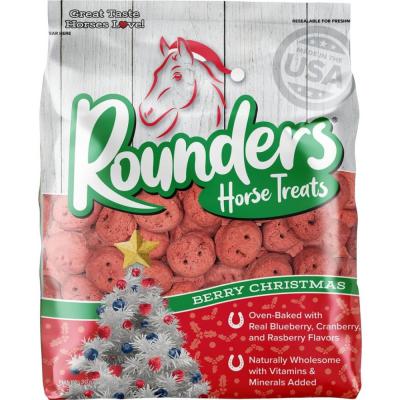 Rounders Christmas Horse Treats Berry 30 oz.