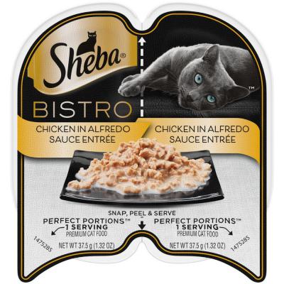 Sheba Perfect Portions Bistro Wet Cat Food Chicken Alfredo Entree 2.6 oz.