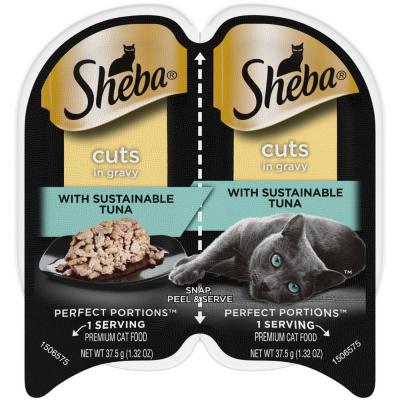 Sheba Perfect Portions Cuts In Gravy Wet Cat Food Signature Tuna 2.6 oz.