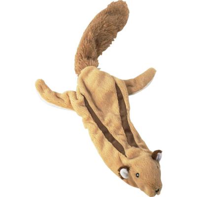 Skinneeez Forest Series Dog Toy Flying Squirrel Brown Mini