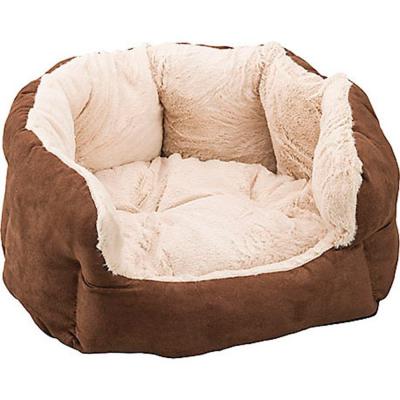 Sleep Zone Reversible Cushion Cuddler Chocolate 18 in.