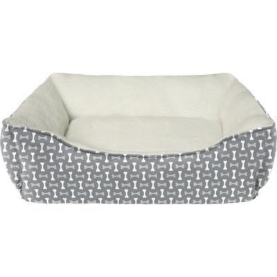 Sleep Zone Tossed Bones Bed Gray 26 in.