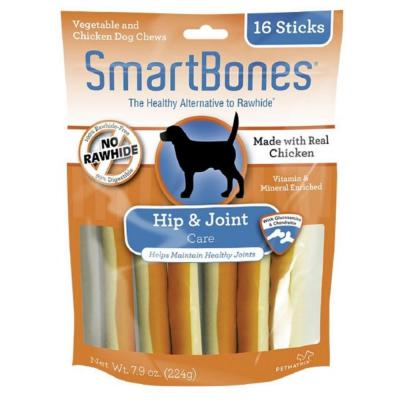 SmartBones SmartSticks Hip and Joint Care Dog Chew Sticks Chicken & Vegetable 16 Pack