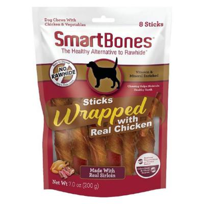 SmartBones Wrapped Sticks Sirloin/Chicken 8 Pack