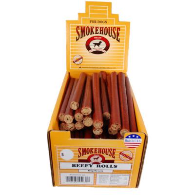 Smokehouse USA Made Beefy Rolls Dog Treats