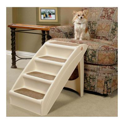 Solvit Products CozyUp Folding Pet Steps Tan 20 in. LG