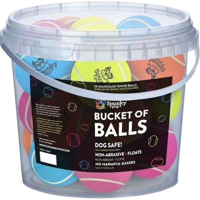 Spunky Pup Bucket Of Balls Tennis Balls 20 ct