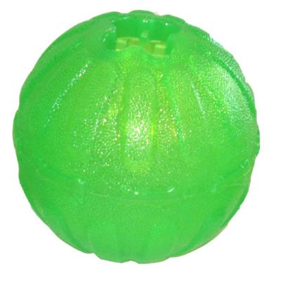 Starmark Fun Ball Dog Toy Green Large 4 in.