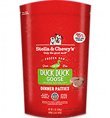 STELLA & CHEWY FROZEN DUCK DUCK GOOSE DINNER 6 lb.