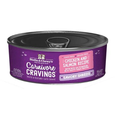 Stella & Chewy's Carnivore Cravings Savory Shreds Chicken & Salmon Recipe 5.2 oz.