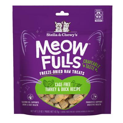 Stella & Chewy's Meowfulls Turkey & Duck Cat Treats 1.5 oz.