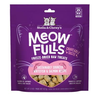 Stella & Chewy's Meowfulls Whitefish & Salmon Cat Treats 1.5 oz.