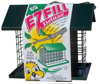 C&S EZ Fill Dlx Suet Basket W/Roof