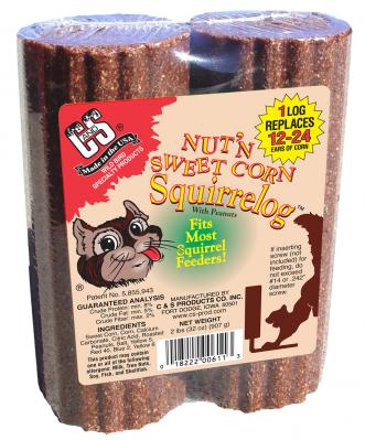 C&S Nut Squirrelog Refill 2 Pk