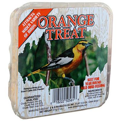 C&S Suet Orange Treat 11 oz. Case Of 12