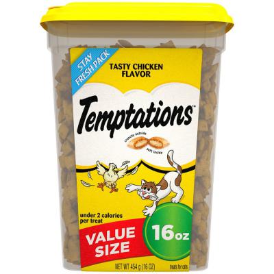 Temptations Classics Crunchy & Soft Adult Cat Treats Tasty Chicken 16 oz.