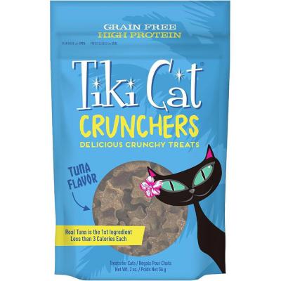 Tiki Cat Crunchers Tuna Flavor Treats  2 oz.