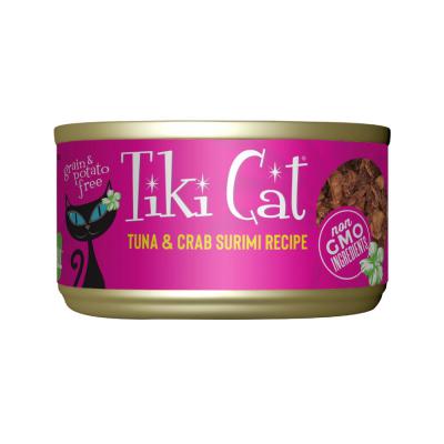 Tiki Cat Grill Wet Cat Food Lanai Grill Tuna Crab Surimi 2.8 oz.