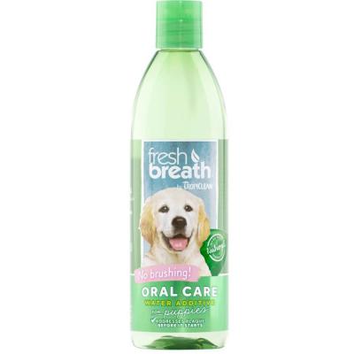 TropiClean Fresh Breath Oral Care Water Additive for Puppies 16 oz.