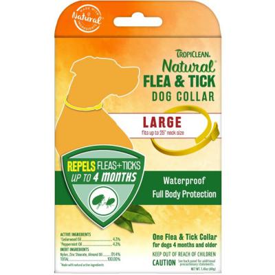 TropiClean Natural Flea & Tick Repellent Dog Collar Large