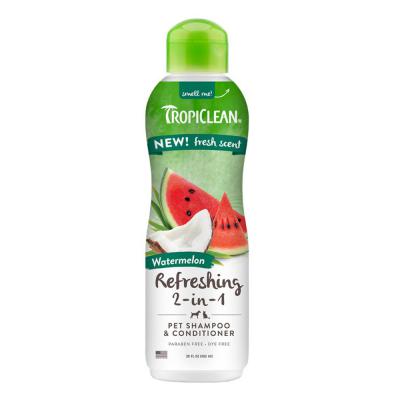 TropiClean Refreshing 2-in-1 Pet Shampoo and Conditioner Watermelon 20 oz.