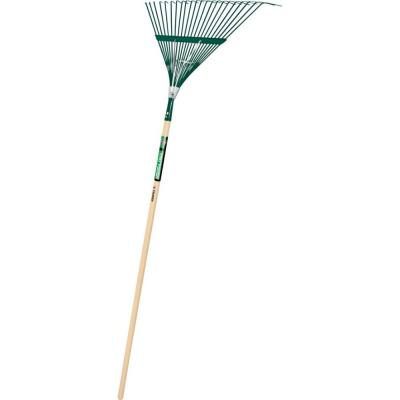 Truper Tru Tough Steel Leaf Rake Green 48 x 22 in.