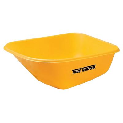 True Temper Wheelbarrow Tray 8 cu ft. Poly Yellow