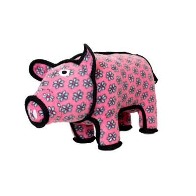 Tuffy Barnyard Pig Durable Dog Toy Pink 14.5 in.