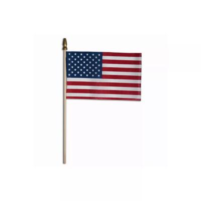 USA Stick Flag 4 in. H X 6 in. W