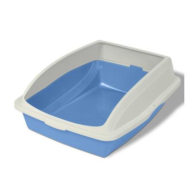 Van Ness Plastics Framed Cat Litter Pan White/Blue LG