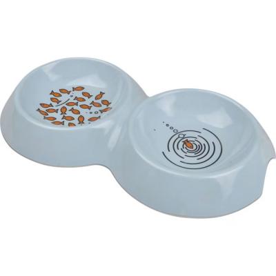 Van Ness Ecoware Double Cat Dish 16 oz. Capacity