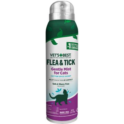 Vet's Best Flea & Tick Gentle Mist for Cats Cotton Spice Scent 6.3 oz.