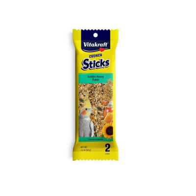 Vitakraft Crunch Sticks Golden Honey Flavor Cockatiel Treat 3.5 oz. 2 ct