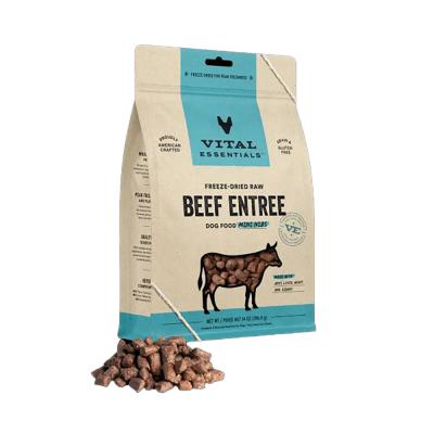 Vital Essentials Freeze Dried Raw Beef Entree Mini Nibs 14 oz.