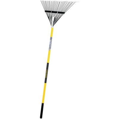 Vulcan Lawn/Leaf Rake Steel Tine 26 Tine Fiberglass Handle 54 in. L Handle