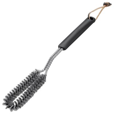 Weber Grill Brush 15.9 in. L Brush 1.9 in. W Brush Stainless Steel Bristle Plastic Handle