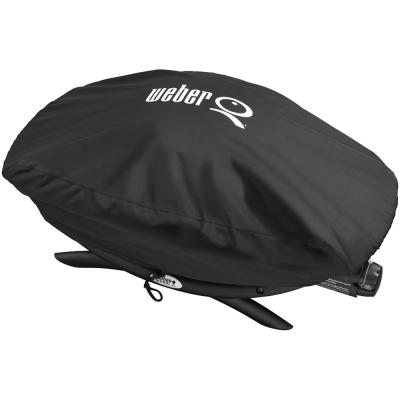 Weber Premium Grill Cover 18.9 in. W 32.3 in. D 12.6 in. H Polyester Black