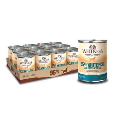 Wellness 95% Whitefish Natural Wet Grain Freened Dog Food 13.2 oz.