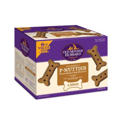 Wellness Old Mother Hubbard Classic P-Nuttier Value Box Natural Large Oven-Baked Biscuits Dog Treats 6 lb.