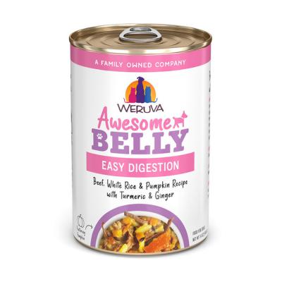 Weruva Awesome Belly Beef, White Rice & Pumpkin Recipe with Turmeric & Ginger Wet Dog Food 14 oz.