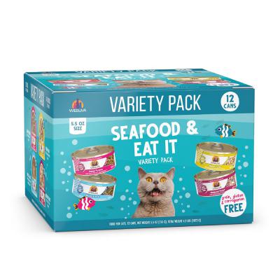 Weruva Classic Cat Seafood & Eat It! Variety Pack 5.5 oz. 12 pack