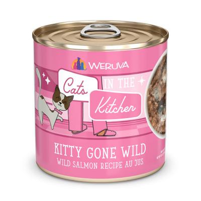 Weruva Kitty Gone Wild Wild Salmon Recipe Au Jus 10 oz.