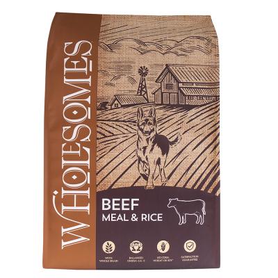 Wholesomes Adult Beef Meal & Rice Recipe Dog Food 40 lb.