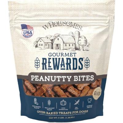 Wholesomes Rewards Gourmet Peanutty Bites Biscuits 3 lb.