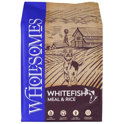 Wholesomes Adult Fish Meal & Rice Recipe Dog Food 40 lb.