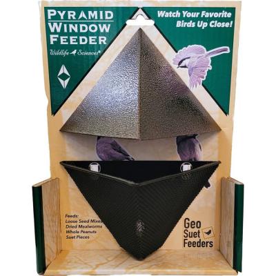 Wildlife Sciences Pyramid Window Birdfeeder Bronze