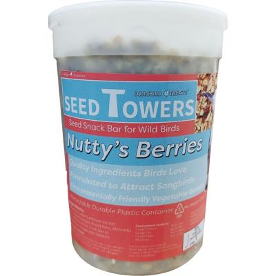 Wildlife Sciences Songbird Treats Tower Nutty's Berries 76 oz.